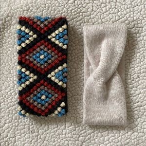 Bundle of 2 - Fleece Lined Wool Head Bands